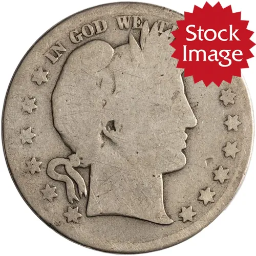1893 S Barber Half Dollar - About Good