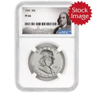 1955 Franklin Half Dollar - NGC PF66