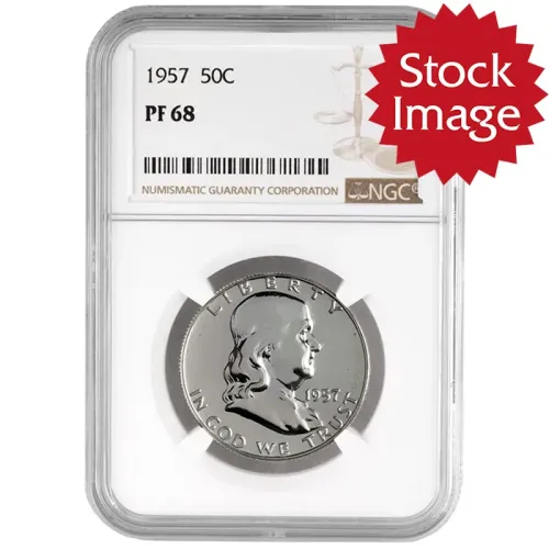1957 Franklin Half Dollar - NGC PF68