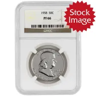 1958 Franklin Half Dollar - NGC PF66