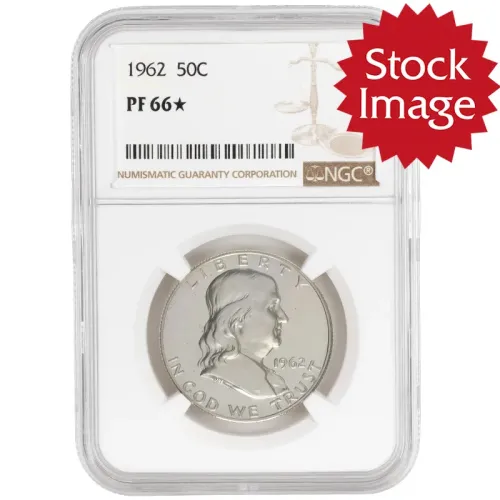 1962 Franklin Half Dollar Proof - NGC PF66 Star