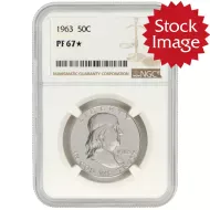 1963 Franklin Half Dollar Proof - NGC PF67 Star