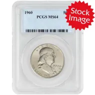 1960 Franklin Half Dollar - PCGS MS64