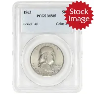 1963 Franklin Half Dollar - PCGS MS65