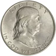 1949 D Franklin Half Dollar - Almost Uncirculated