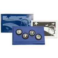 2014 Kennedy Half Dollar Silver Four-Coin Set - Damaged Box