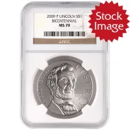 2009 Abraham Lincoln Uncirculated Dollar - NGC MS 70