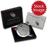 2014 Baseball Hall of Fame Proof Half Dollar