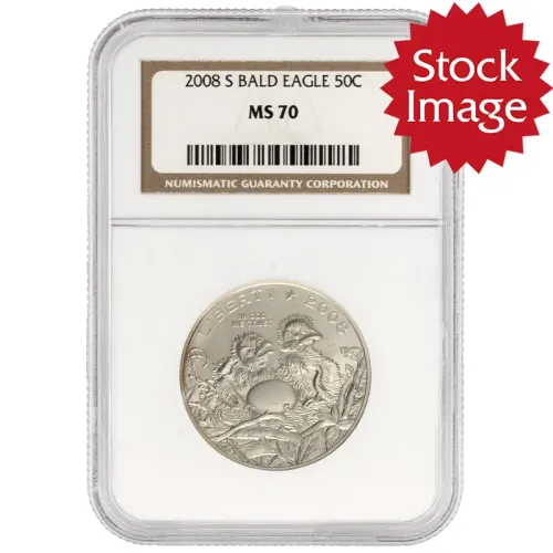 2008 S Bald Eagle Half Dollar - NGC MS70