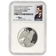 2016 National Park Foundation Saint-Gaudens Commemorative 1oz Silver High Relief - NGC PF69 Mercanti