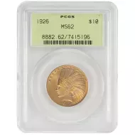 1926 $10 Indian Gold Eagle - PCGS MS62