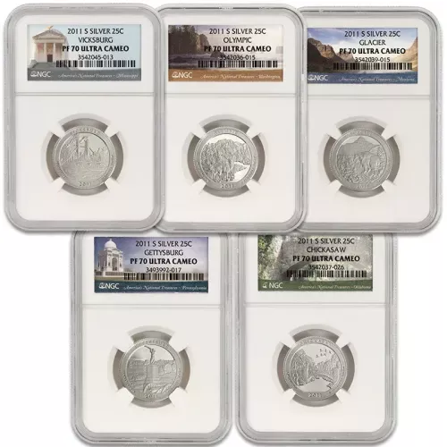 2011 AtB Quarter Silver Proof Set - NGC PF70