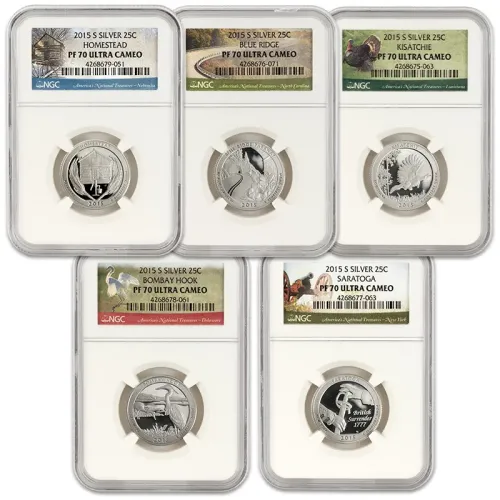 2015 AtB Quarter Silver Proof Set - NGC PF70