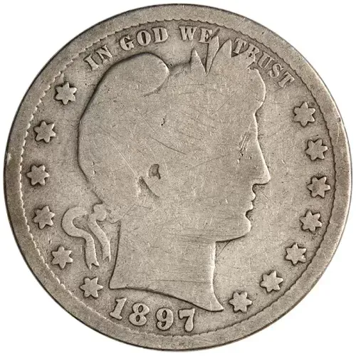 1897 S Barber Quarter - Good Details Cleaned