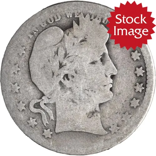 1914 S Barber Quarter - AG (About Good)