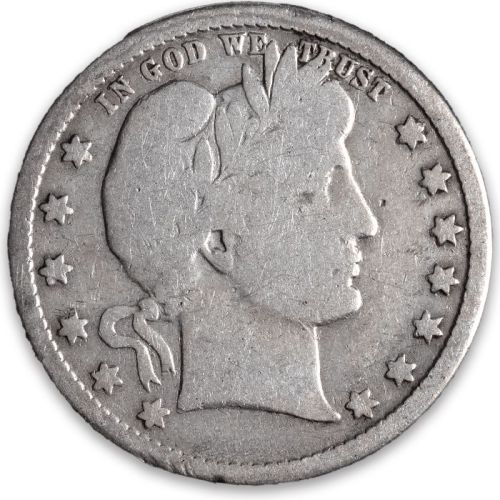 1896 O Barber Quarter - Good (G)