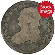 1818 Capped Bust Quarter - About Good