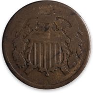 1868 2 Cent - About Good