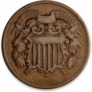 1864 2 Cent Large Motto - Very Good