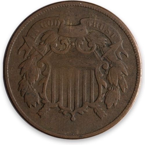 1865 2 Cent Fancy 5 - Very Good