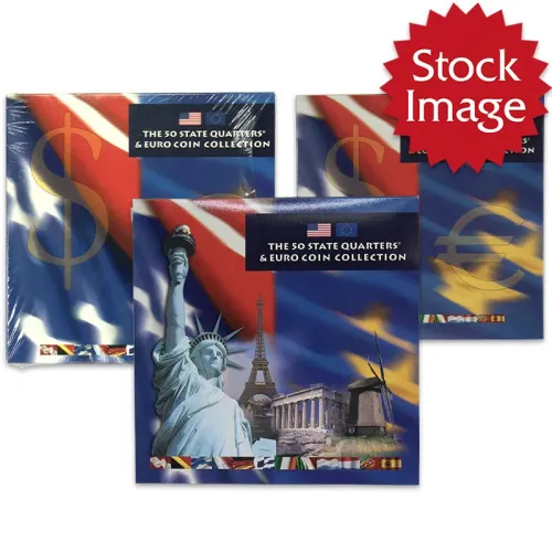 2002 50 State Quarters & Euro Coin Collection