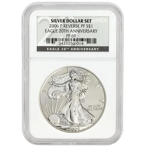 2006 P American Silver Eagle Reverse Proof - NGC PF 69