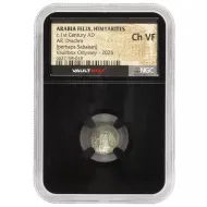 1st Century AD Arabia Felix Himyarites Silver Drachm - NGC VF
