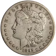 1892 S Morgan Dollar - Fine Details Cleaned #1