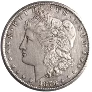 1878 CC Morgan Dollar - AU Details Harshly Cleaned