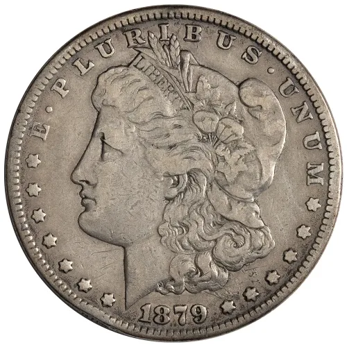 1879 S Morgan Dollar - Fine Details Cleaned