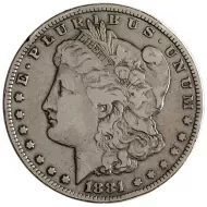 1881 CC Morgan Dollar - Fine Details - Improperly Cleaned