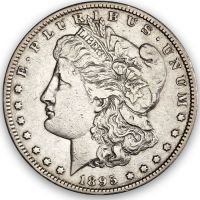 1895 S Morgan Dollar -  Very Fine Details - Cleaned