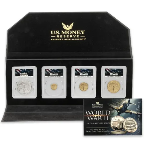 2024 Cook Islands - Battle of Midway - 4pc Set - PCGS PF70 FDOI