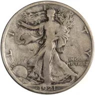 1921 Walking Liberty Half Dollar - Very Good #2