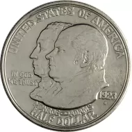 1923 S Monroe Doctrine Centennial Half Dollar - AU (Almost Uncirculated) Details Polished