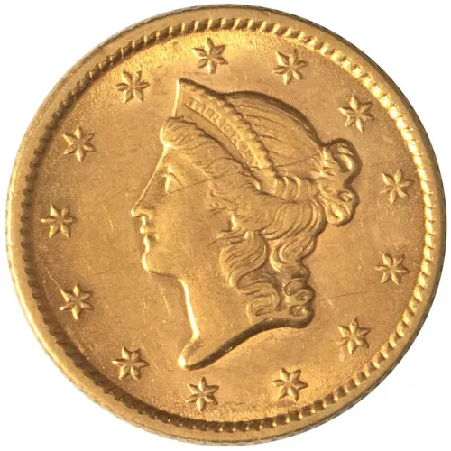 1853 $1 Gold Liberty - Almost Uncirculated #2